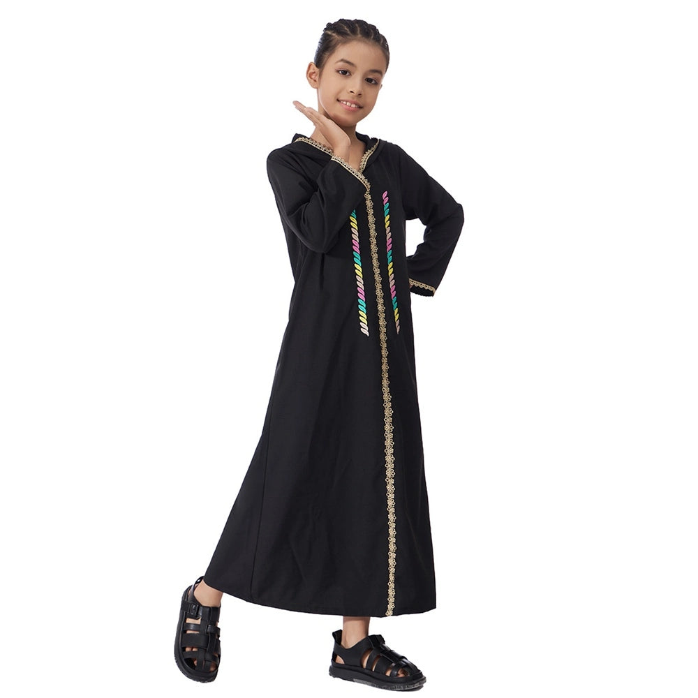 Muslim Girl Abaya Dresses | Middle East Arab Islamic Girl Outfits - Urgarment Muslim Girl Abaya Dresses | Middle East Arab Islamic Girl Outfits - Urgarment