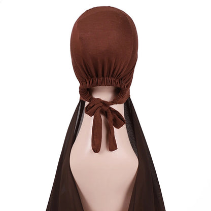 Hijab With Matching Undercap Attached For Muslim Women #25001