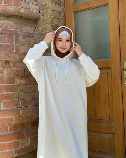 Hooded Abaya Hoodie Dress #24921