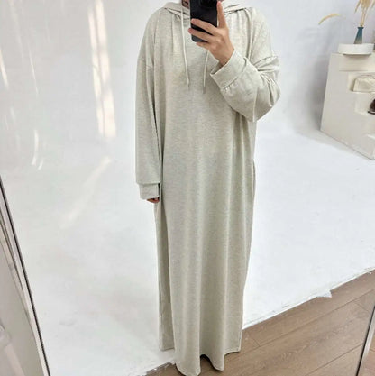 Hooded Abaya Hoodie Dress #24921