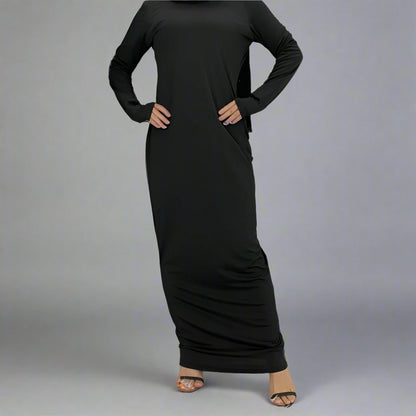 Muslim Women Micro Fiber Inner Abaya Dress