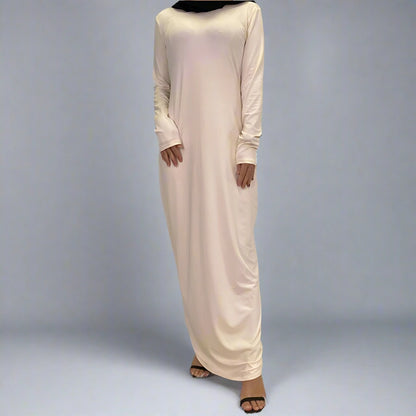 Muslim Women Micro Fiber Inner Abaya Dress