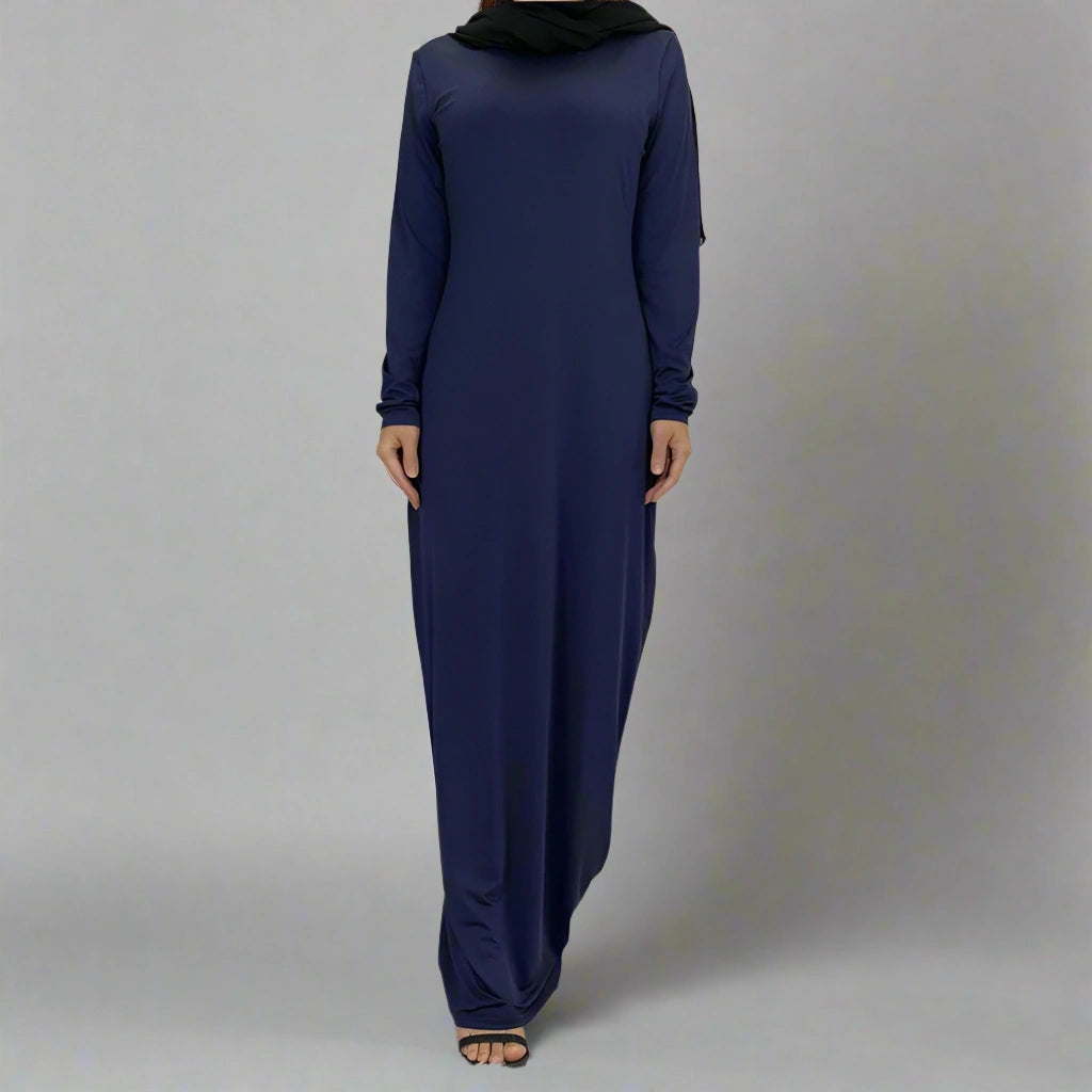 Muslim Women Micro Fiber Inner Abaya Dress