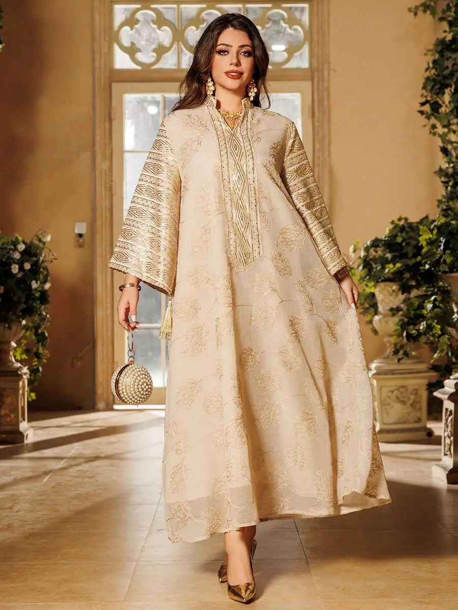 Sequins Embroidery Doris Eid Caftan Kaftan Dress