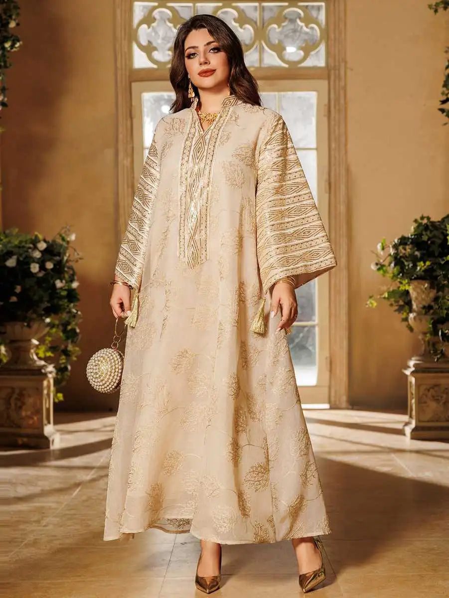 Sequins Embroidery Doris Eid Caftan Kaftan Dress