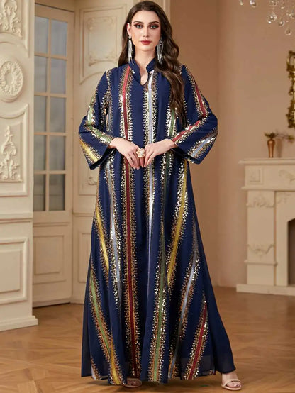 Chiffon Embroidery Eid Caftan Kaftan Dress #244170