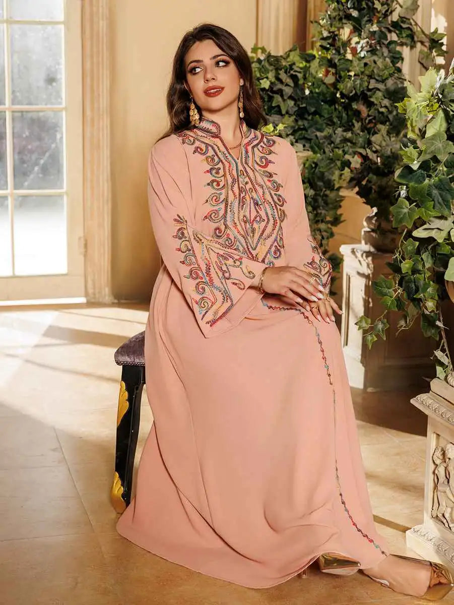 Eid Embroidery Kaftan Caftan Dress