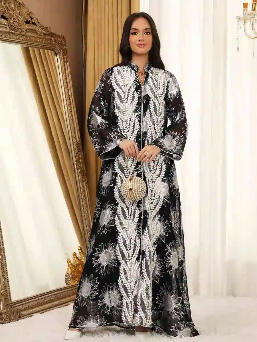 Eid Dress Embroidery Jalabiya Caftan Kaftan Dress #25498 Urgarment Eid Dress Embroidery Jalabiya Caftan Kaftan Dress #25498 Urgarment