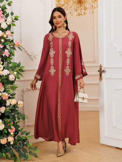 Embroidery Eid Middle East Caftan Kaftan Dress