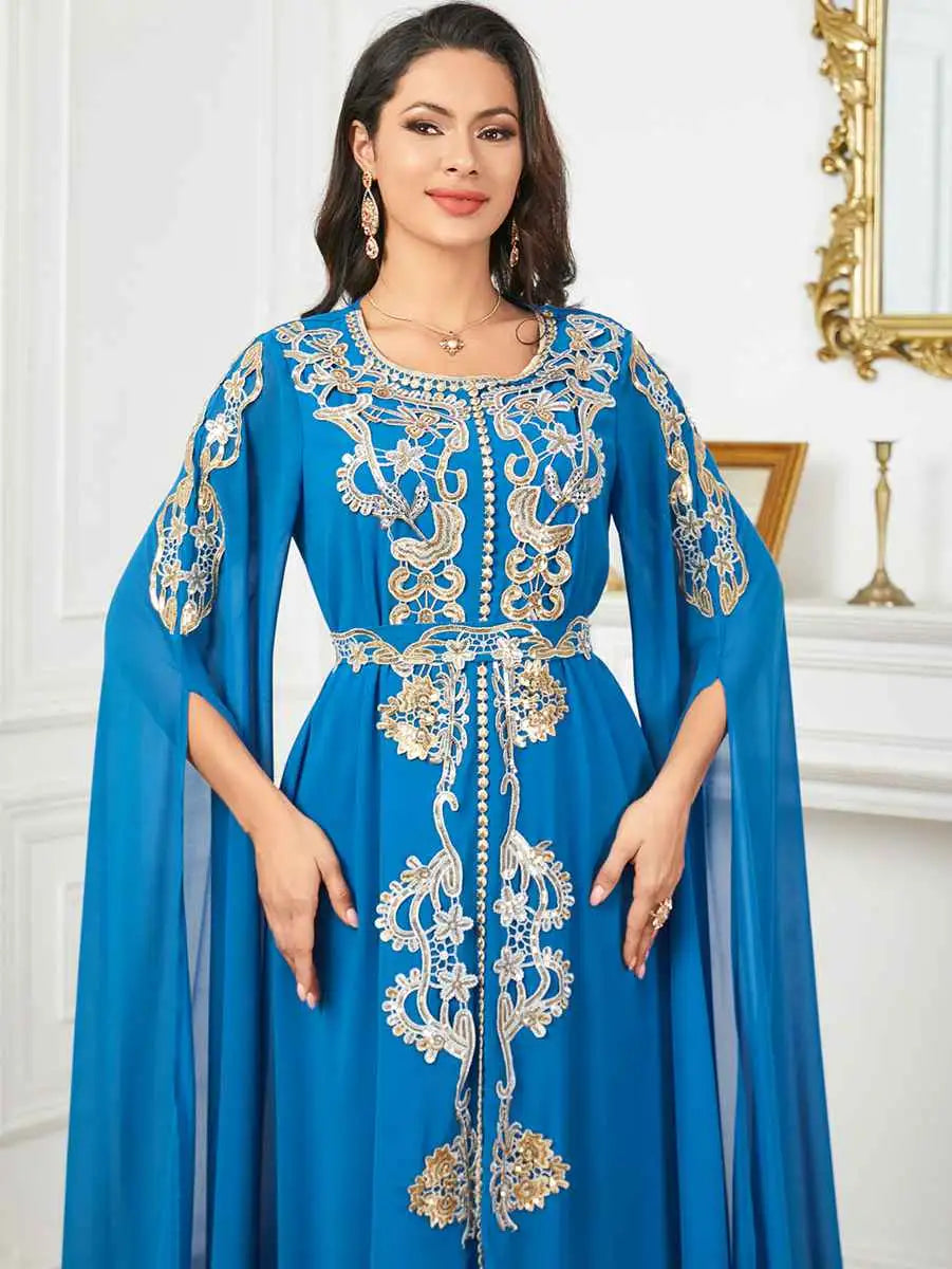 Eid Arab Chiffon Caftan Kaftan Dress Jalabiya