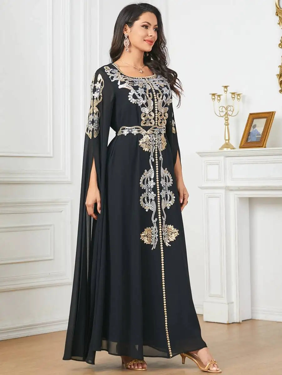 Eid Arab Chiffon Caftan Kaftan Dress Jalabiya