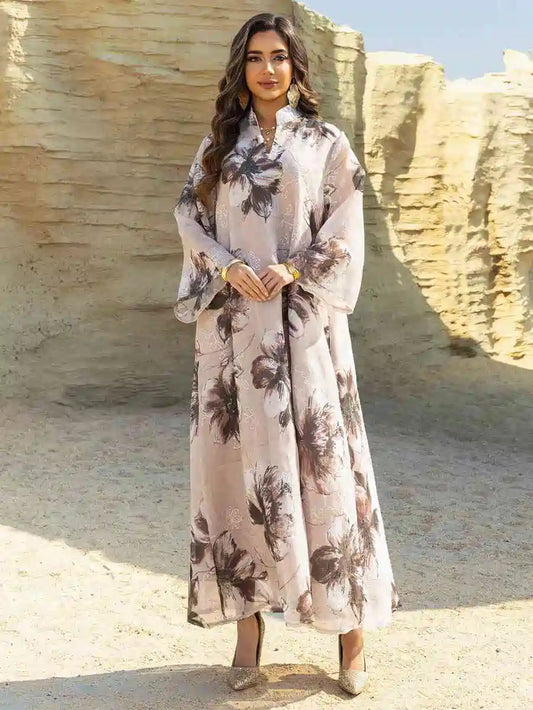 Eid Dress Embroidery Printed Caftan Kaftan Dress #25096