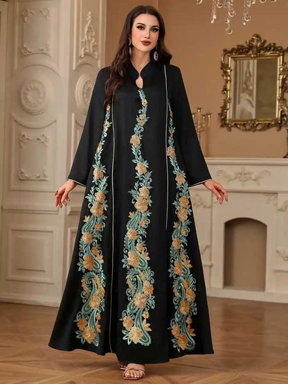 Eid Embroidery Caftan Kaftan Dress For Party And Wedding #244215