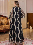 Eid Embroidery Arab Middle East Caftan Kaftan Dress #25S094
