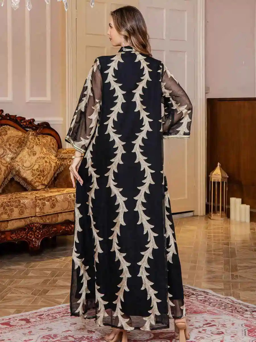 Eid Embroidery Arab Middle East Caftan Kaftan Dress #25S094