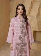 Beads Caftan Kaftan Dress Jalabiya For Women - Mukhawar Jalabiya Eid Dress - Pink/Blue - #25S158