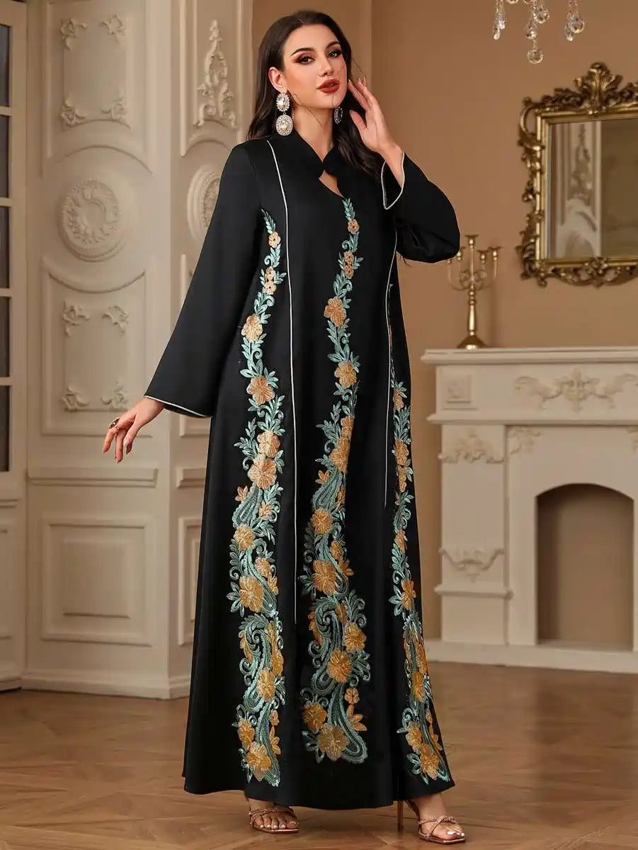 Eid Embroidery Caftan Kaftan Dress For Party And Wedding #244215