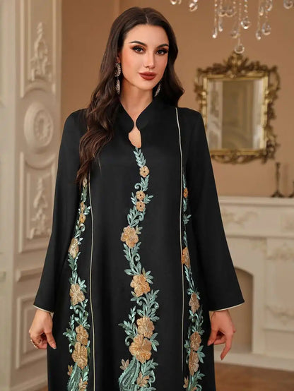 Eid Embroidery Caftan Kaftan Dress For Party And Wedding #244215