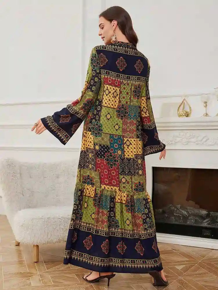 Eid Dress Embroidery Caftan Kaftan Dress #2525609