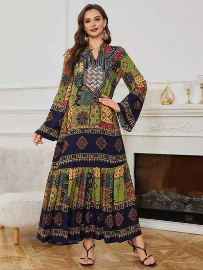 Eid Dress Embroidery Caftan Kaftan Dress #2525609