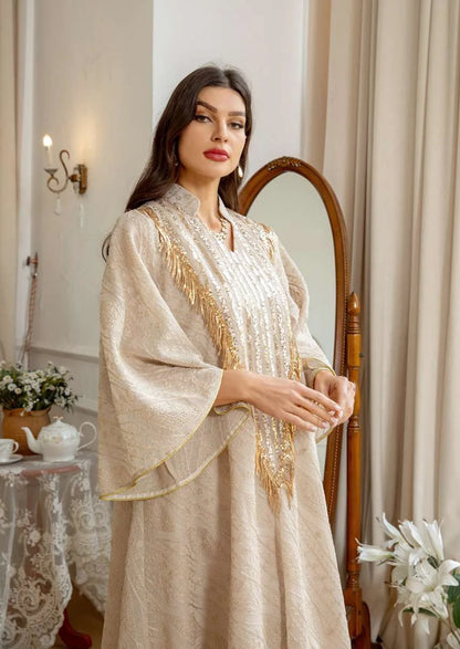 Eid Dress Doris Embroidery Sequins Women Kaftan Caftan Dress