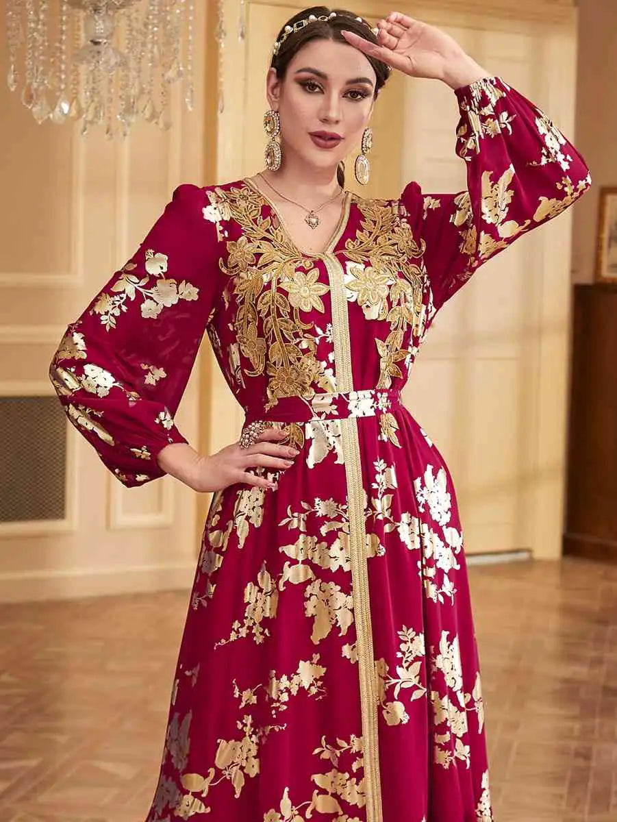 Bronzing Eid Moroccan Caftan Kaftan Dress