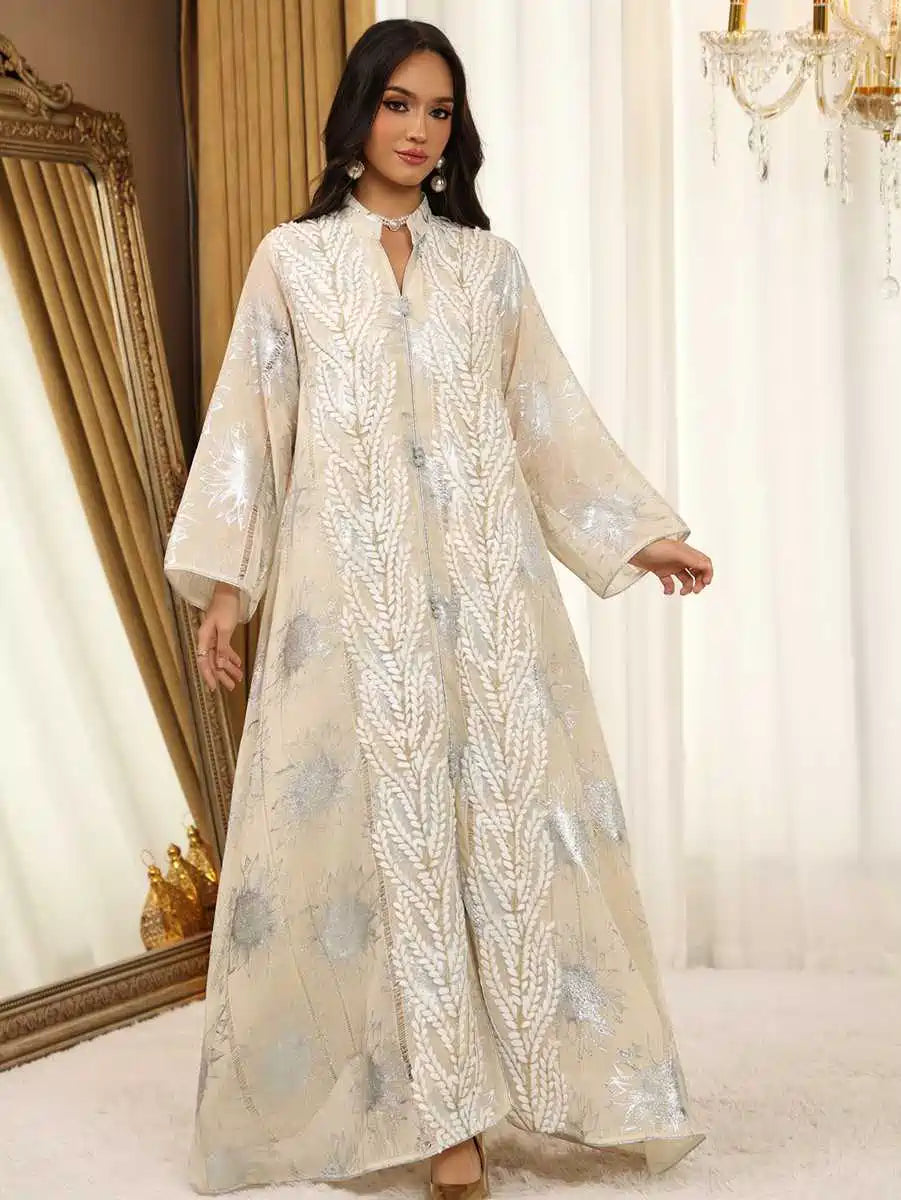 Eid Dress Embroidery Jalabiya Caftan Kaftan Dress #25498