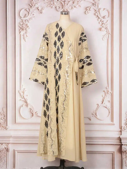 Eid Dress Arab Sequins Caftan Kaftan #25M487
