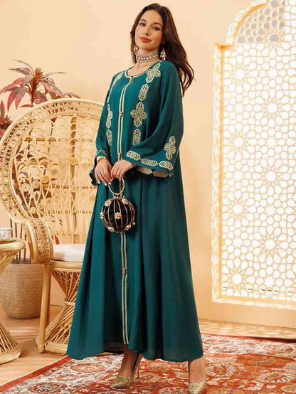 Embroidery Eid Middle East Caftan Kaftan Dress