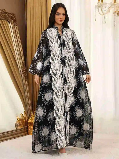 Eid Dress Embroidery Jalabiya Caftan Kaftan Dress #25498