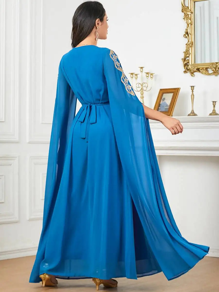 Eid Arab Chiffon Caftan Kaftan Dress Jalabiya