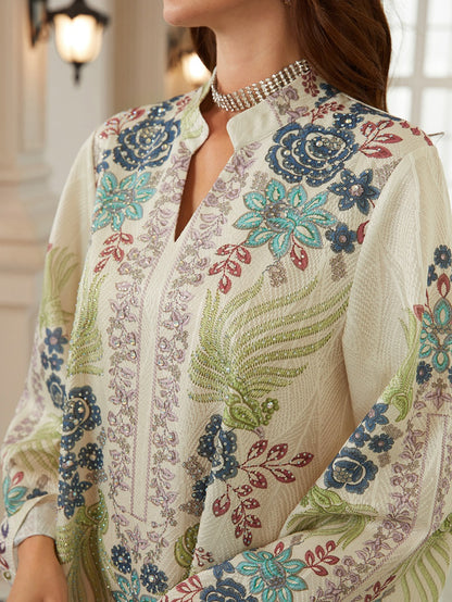 Title Jacuqard Printed Caftan Kaftan Dress For Women - Mukhawar Jalabiya Eid Dress -  #26N08