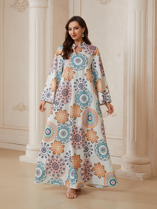 long eid dresses Modest Baby Blue Eid Dress 103016M