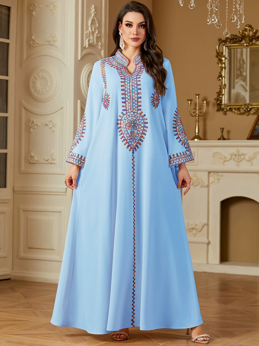 ワンピース Ameri ELFIN EMBROIDERY CAFTAN DRESS Caftan For Women | Eid Dress Embroidery Caftan Kaftan Dress