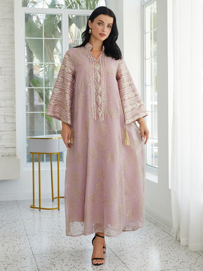 Eid Sequins Embroidery Doris Caftan Kaftan Dress #25S68
