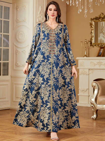 Eid Kaftan Dress Embroidery Beads Doris Women Caftan Dress #264336