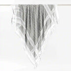100% Cotton Palestinian Keffiyeh Scarf, Tassel Palestine Scarf Shemagh Tactical Head Neck Wrap for Men and Women