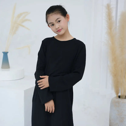 Muslim Kid Girl Abaya Inner Dress Underdress