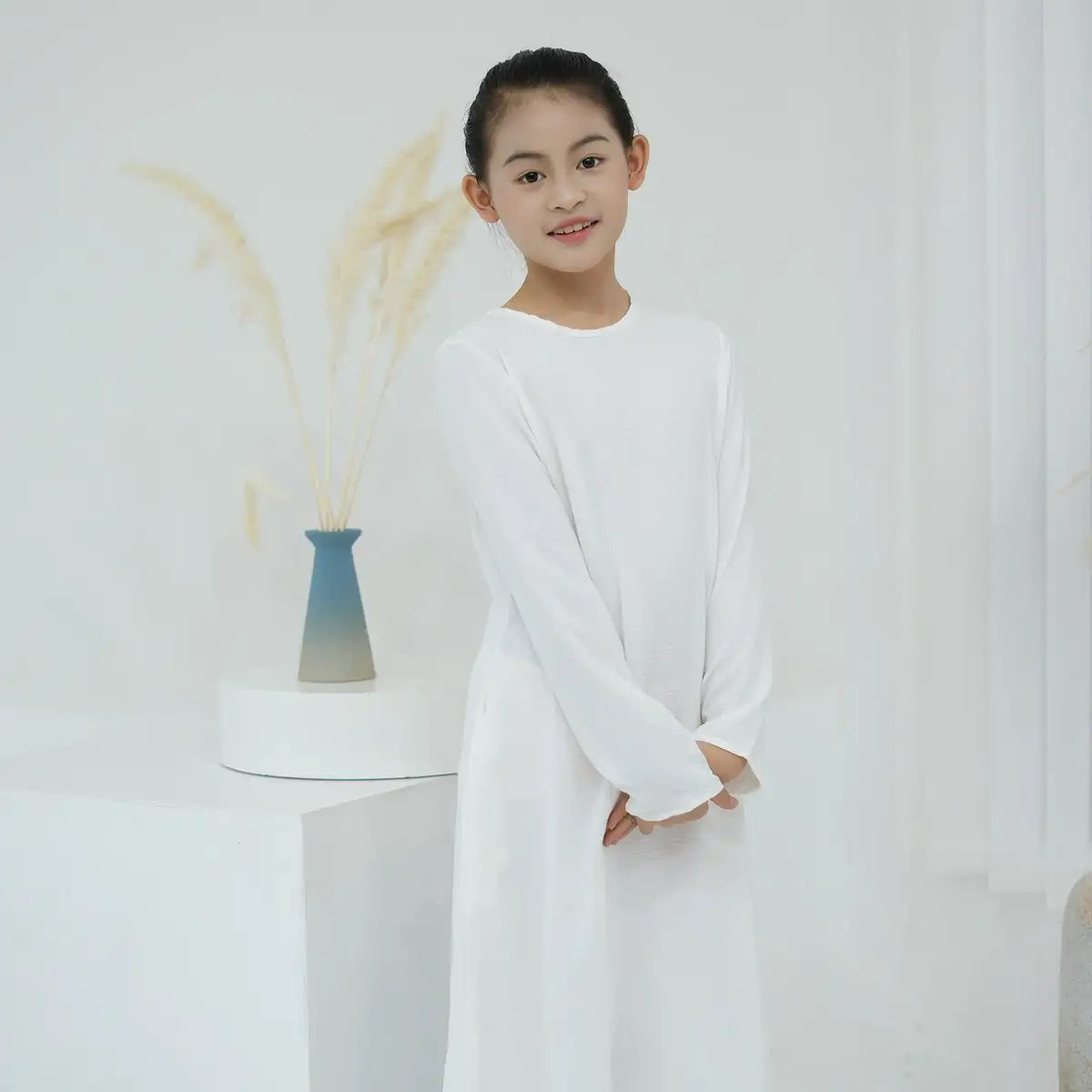 Muslim Kid Girl Abaya Inner Dress Underdress