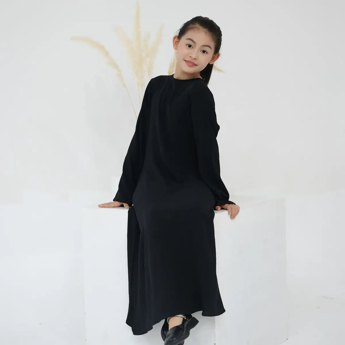 Muslim Kid Girl Abaya Inner Dress Underdress