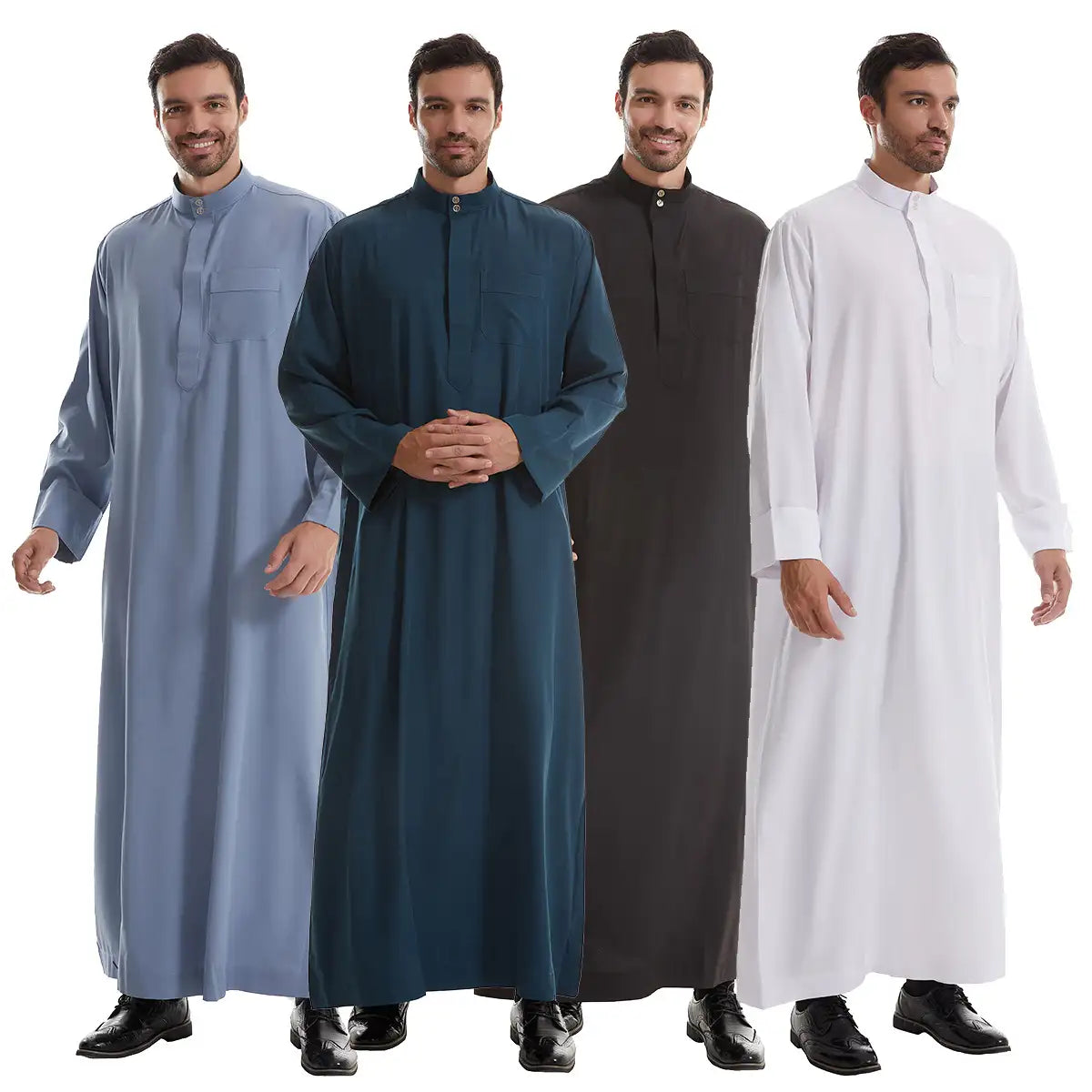 Thobe Rafah Middle East Arab Men Thobe Jubba - Islamic Emirati Muslim Thawb - With ...