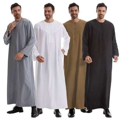 Middle East Arab Muslim Men Thobe Thawb With Pocket Urgarment