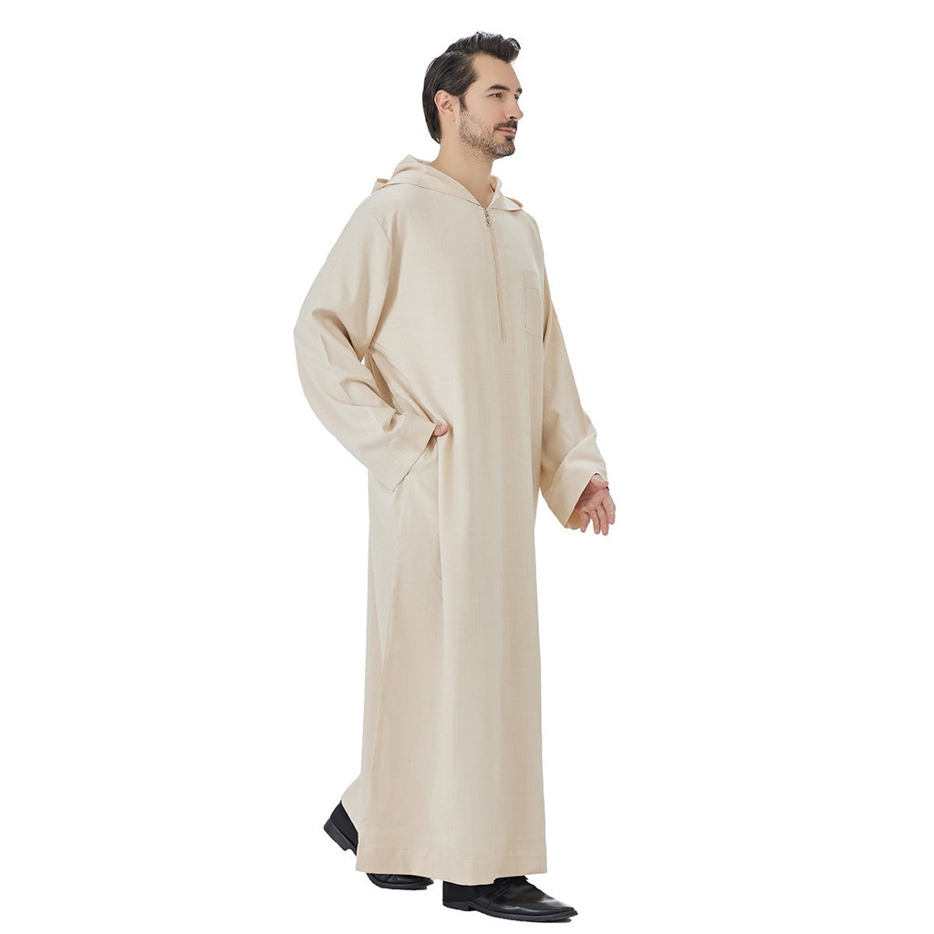 Islamic Muslim Arabic Hooded  Thobe Jubba Djellaba For Men #26T848