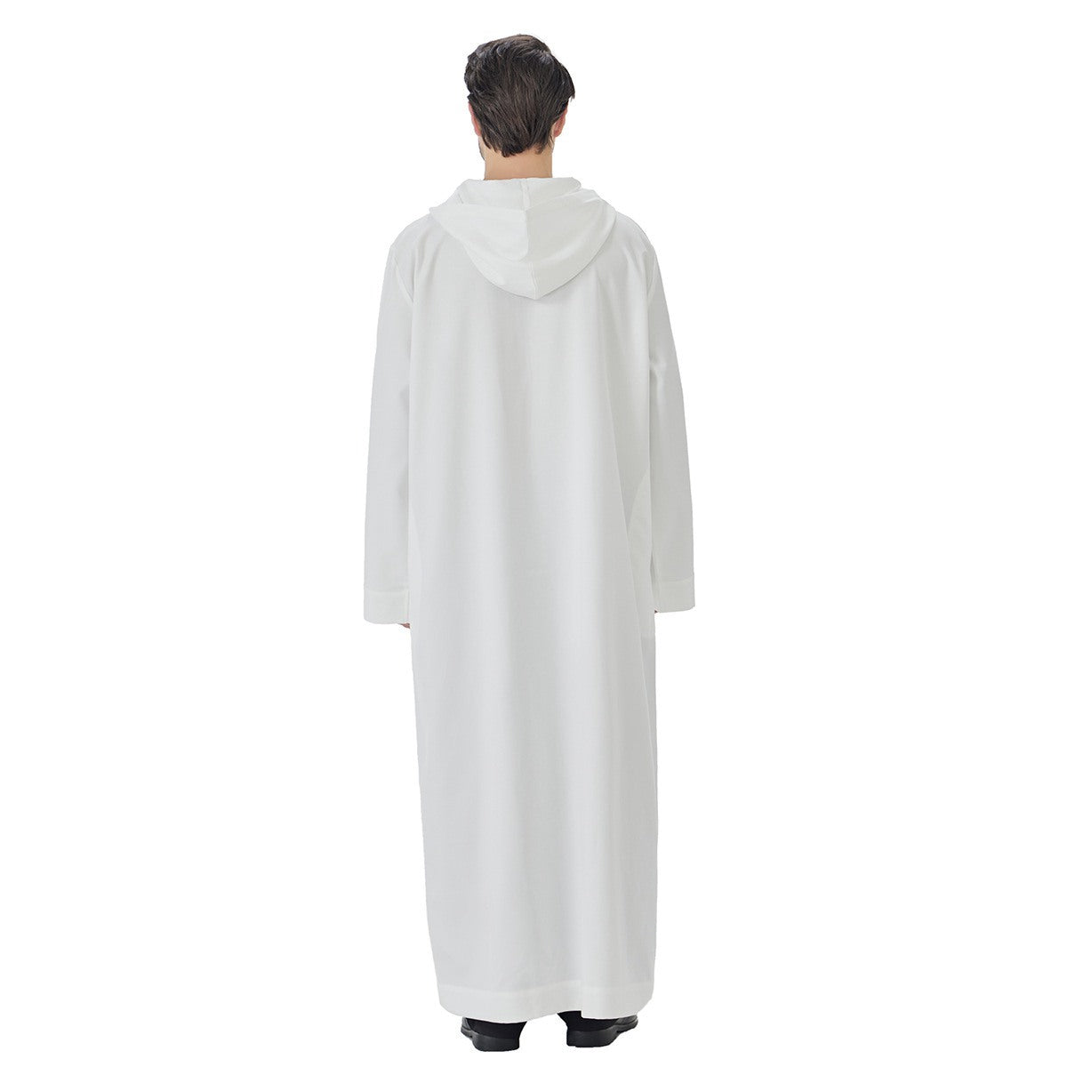 Arabic Mens Djellaba Jubba Hoodie Thobe - Islamic Emirati Muslim Thawb - #26T848