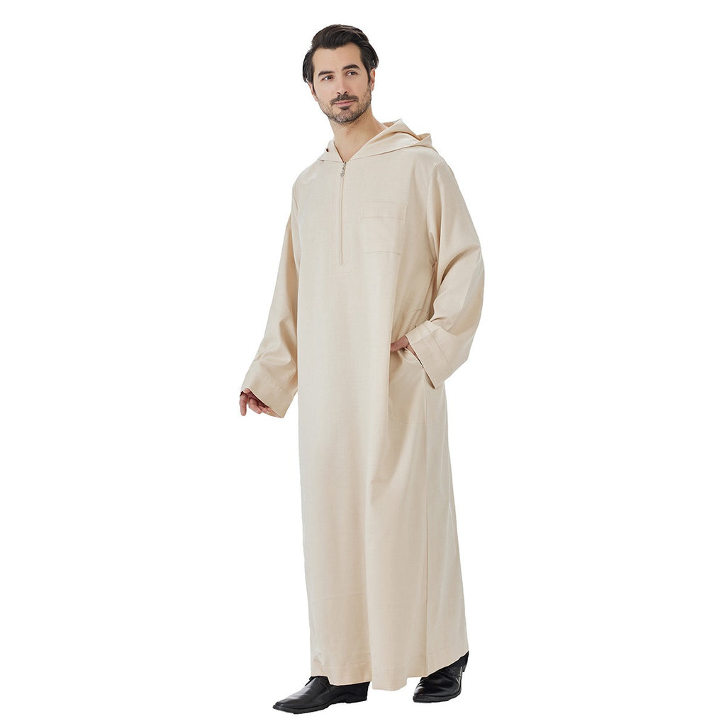 Islamic Muslim Arabic Hooded  Thobe Jubba Djellaba For Men #26T848