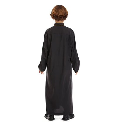 Zipper Muslim Arab Boy Thobe Thawb Clothing