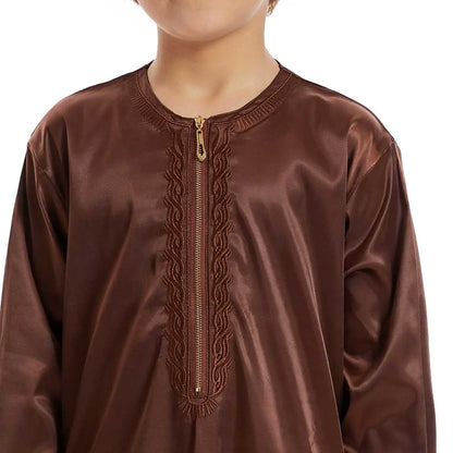 Muslim Kids Clothing Arab Boy Thobe Thawb