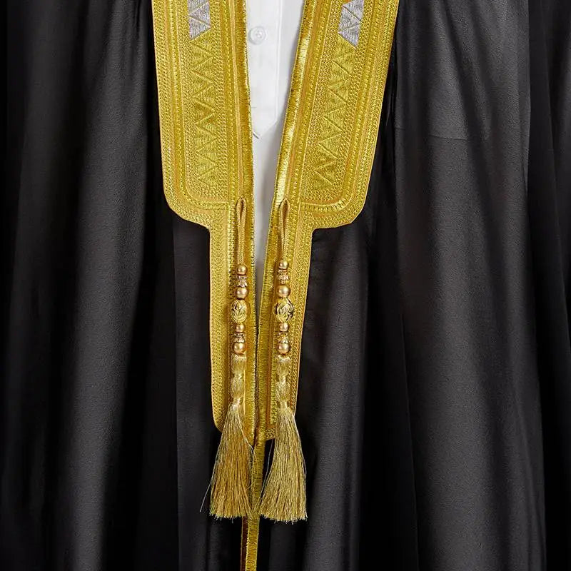 Men's Traditional Arab Bisht Cloak (Mishlah) - Flowing Saudi Style Bis Urgarment Men's Traditional Arab Bisht Cloak (Mishlah) - Flowing Saudi Style Bis Urgarment