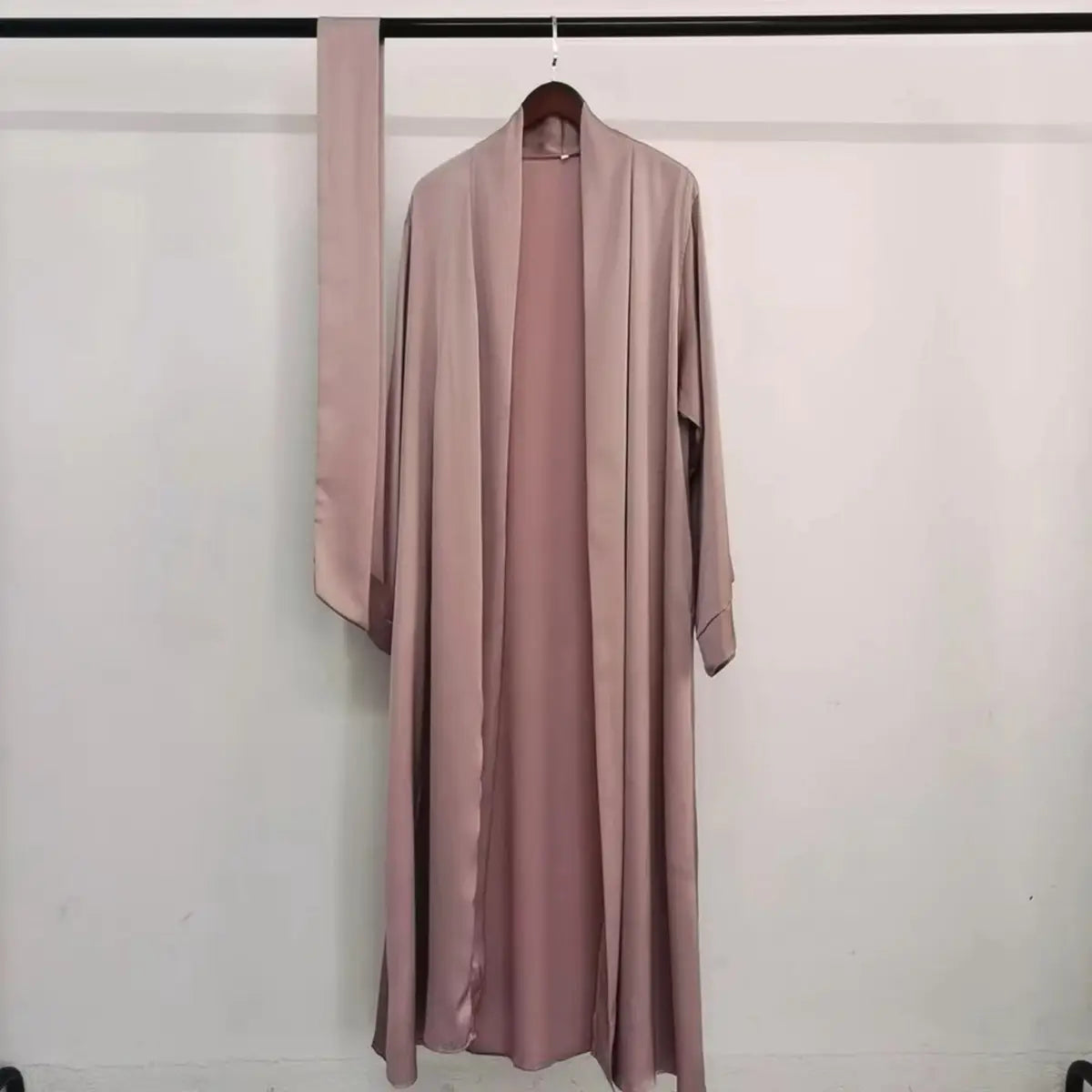 Plain Cardigan Open Abaya Dress