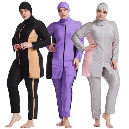 Plus Size Burkinis Swimsuit Muslim Swimwear Women